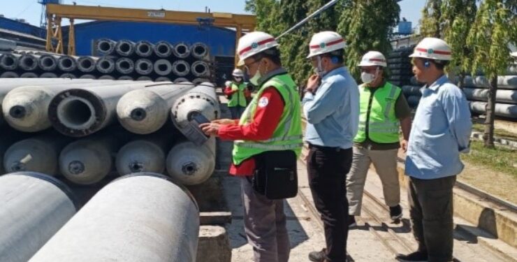 FOTO : IST/MATAKALTENG - Kunjungan Dislutkan Prov. Kalteng ke PT. Wijaya Karya Beton tbk. (Wika Beton)