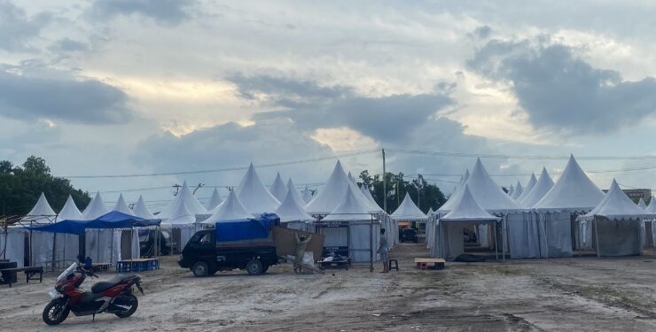FOTO : IST/MATAKALTENG - Lokasi Nur Mentaya Expo di pinggir Jalan Tjilik Riwut KM 4,5 Sampit, Kelurahan Baamang Hulu