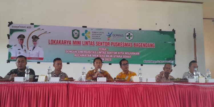 FOTO: KECAMATAN/MATA KALTENG - Lokakarya mini lintas sektoral yang dilaksanakan Puskesmas Bagendang, Kecamatan Mentaya Hilir Utara, Kotim 3 Agustus 2023.