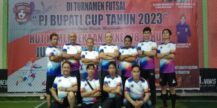 FOTO: MATAKALTENG - Tim futsal yang mengikuti Pj Bupati Cup.