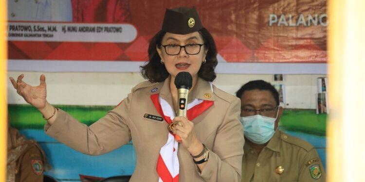 FOTO: MATAKALTENG - Kepala Dinas Pemberdayaan Perempuan dan Perlindungan Anak, Kependudukan dan Keluarga Berencana (P3APPKB) Kalteng, Linae Victoria Aden.