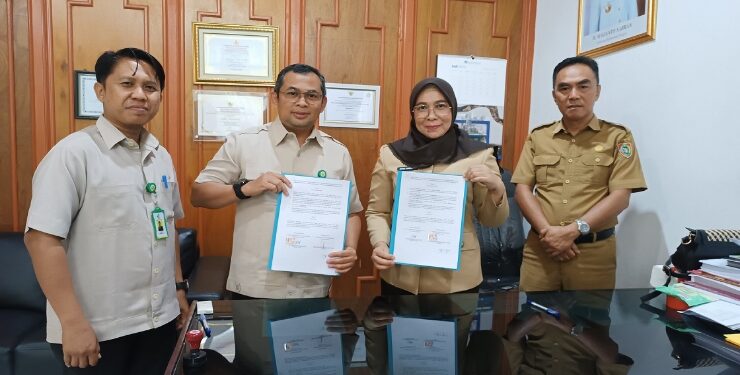MOU Dispursip Kalteng dan Poltekkes Palangka Raya.