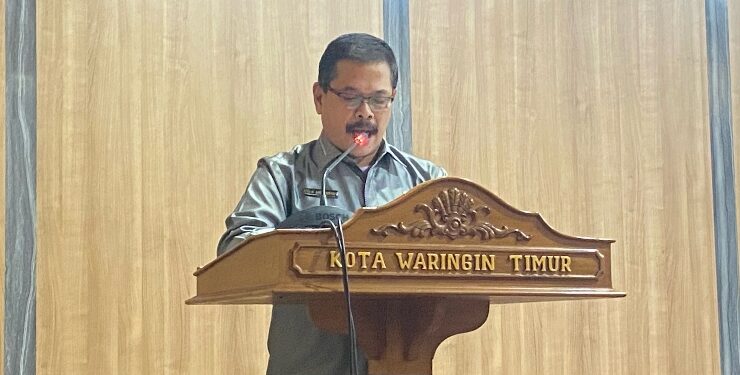 FOTO : DIAN/MATA KALTENG - Anggota Fraksi PAN DPRD Kotim Ardiansyah saat menyampaikan pandangan Fraksi, 4 September 2023.