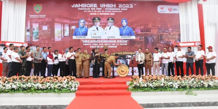 FOTO: IST/MATAKALTENG - Gubernur Kalteng Resmi Buka Jambore UMKM Wilayah Barat Tahun 2023.