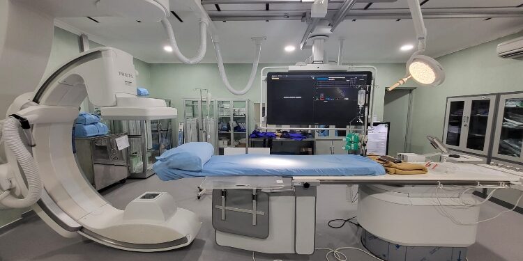 FOTO: VI/MATAKALTENG - Alat mesin Fixed Cathlab Keluaran Terbaru Azurion 7.