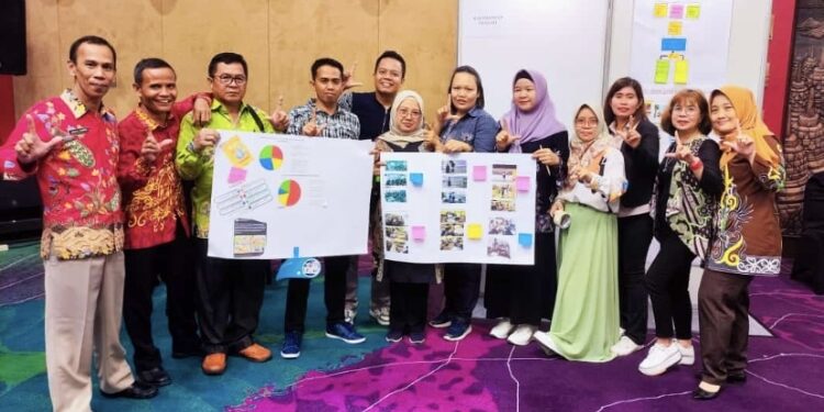FOTO:DISDIK/MATA KALTENG - Kegiatan berbagi praktik baik kolaborasi peningkatan literasi di daerah, Sabtu 9 September 2023.