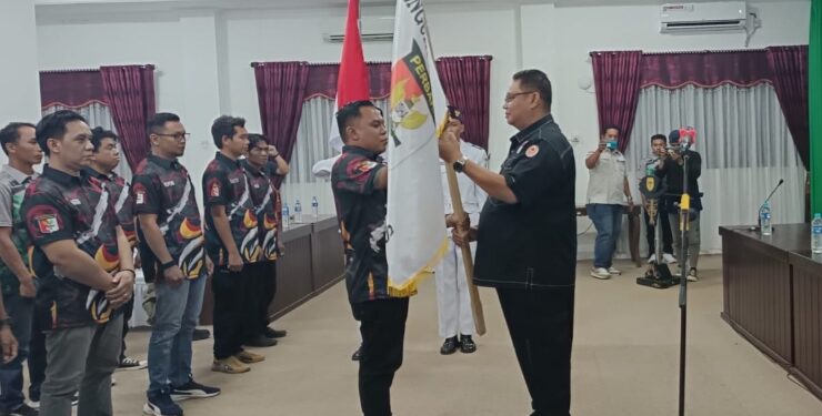 FOTO : PERBAKIN GUMAS/MATA KALTENG - Suasana pelantikan para pengurus Perbakin Kabupaten Gumas masa bakti 2021-2025, Jumat, 15 September 2023.
