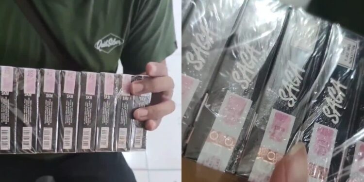 FOTO: MATAKALTENG - Barang bukti rokok bercukai palsu dan ilegal, yang berhasil diamankan jajaran Bea Cukai Sampit.