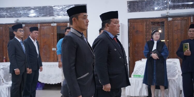 FOTO: RZL/MATAKALTENG - Berlianto, saat dilantik menjadi Kasatpol PP Palangka Raya.