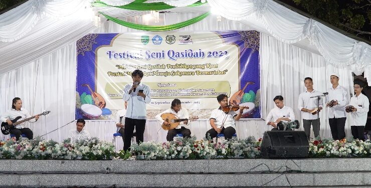 FOTO : AKH/MATAKALTENG - Festival Seni Qosidah tingkat kecamatan Sukamara.