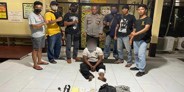 FOTO: IST/MATA KALTENG- Pelaku perampok sadis yang berhasil diringkus oleh petugas kepolisian Polsek Ketapang.