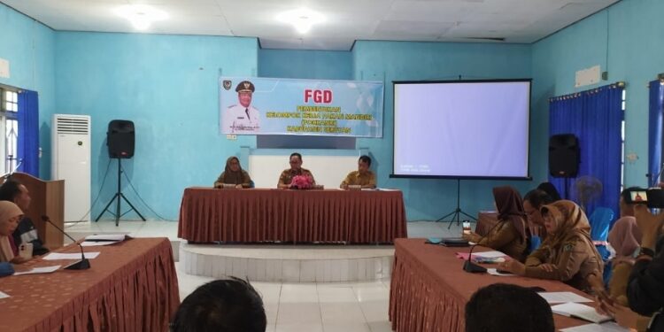 FOTO: IST/MATA KALTENG - Suasana saat agenda FGD pembentukan Pokkanri di Aula Diskan Seruyan yang dihadiri oleh Asisten Perekonomian dan Pembangunan Setda Seruyan, Adhian Noor, Selasa 3 Oktober 2023.