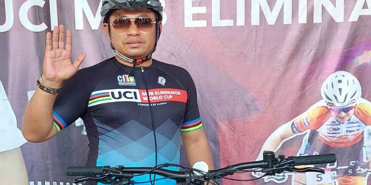 FOTO: VI/MATAKALTENG - Ketua Harian Ikatan Sport Sepeda Indonesia (ISSI) Kalteng, H Rahmat Nasution Hamka.