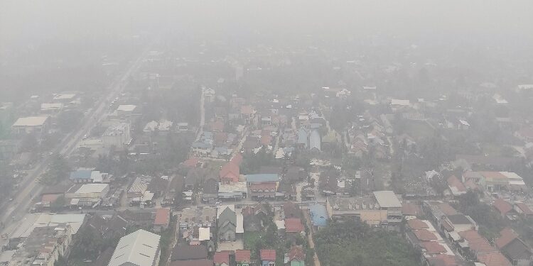 FOTO: MATAKALTENG - Kondisi terkini Kota Palangka Raya, Rabu, 4 Oktober 2023 sore.