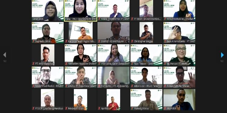 FOTO: BPJS/MATA KALTENG - Pelatihan K3 oleh BPJS Ketenagakerjaan kepada peserta BPJS, 2 Oktober 2023.