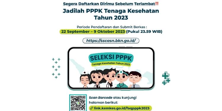 FOTO: IST/MATA KALTENG - Pengumuman pendaftarakan PPPK Kesehatan 2023.