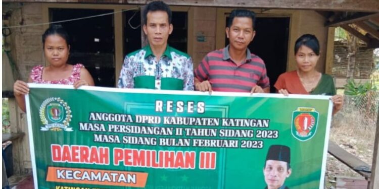 FOTO : IST/MATAKALTENG - Anggota DPRD Kabupaten Katingan, Sugianto, saat melaksanakan reses.
