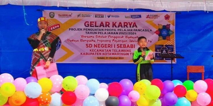 FOTO: DISDIK/MATA KALTENG - Gelar karya di SDN 1 Sebabi, 21 Oktober 2023.
