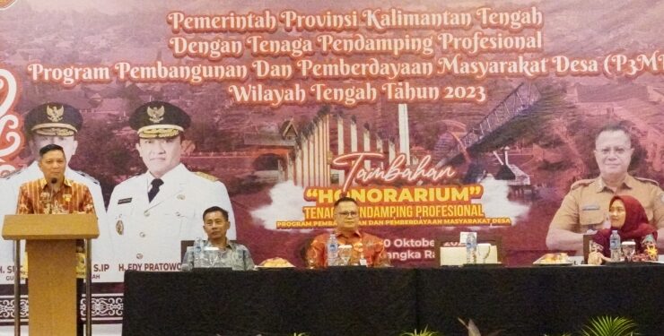 FOTO : IST/MATAKALTENG - Pemprov Gelar Rapat Sinergitas dengan Tenaga Pendamping Profesional P3MD Wilayah Tengah di Kalteng.
