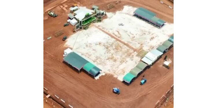 FOTO: IST/MATAKALTENG - Lapangan Antang Tualan terlihat dari atas, saat gambar diambil menggunakan drone.