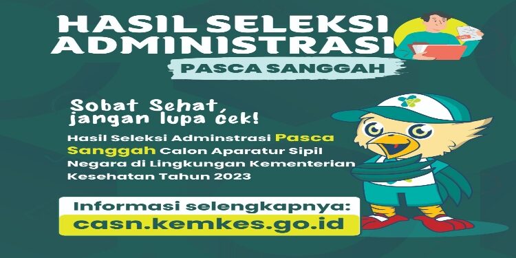 FOTO:IST/MATA KALTENG - Pengumuman hasil administrasi CASN Kemenkes 2023.