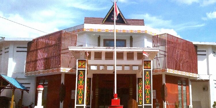 FOTO: IST/MATAKALTENG - Museum Kayu Sampit dari depan.