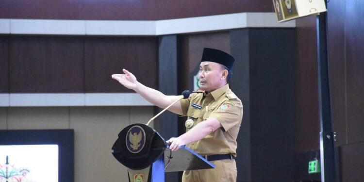 FOTO: MATAKALTENG - Gubernur Kalteng Sugianto Sabran resmi membuka Rakor Penyelenggaraan Pemerintahan Desa di Aula Jayang Tingang.