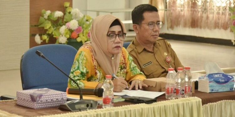 FOTO: MATAKALTENG - Ketua Komisi III DPRD Kotim Mariani saat memimpin rapat kerja, 15 November 2023.
