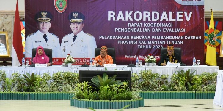 FOTO: VI/MATAKALTENG - Rapat Koordinasi Pengendalian dan Evaluasi (Rakordalev) Pelaksanaan Rencana Pembangunan Daerah Provinsi Kalteng Tahun 2023.