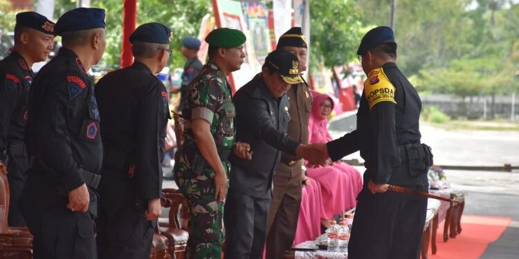 FOTO: MATAKALTENG - Wagub Kalteng Hadiri Upacara Peringatan HUT Ke-78 Korps Brimob Polri.