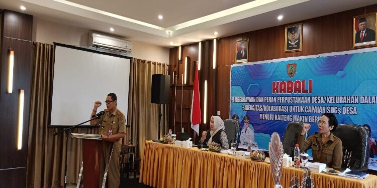 FOTO: MATAKALTENG - Kegiatan Rapat Kerja Tekni Bidang Perpustakaan Desa/Kelurahan Tingkat Provinsi Kalimantan Tengah Tahun 2023.