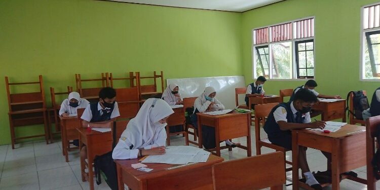 FOTO: DOK/MATA KALTENG - Pembelajaran di SMPN 1 Cempaga Hulu.