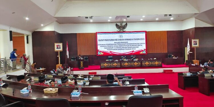 FOTO: MATAKALTENG - Rapat paripurna ke 3 masa sidang II tahun 2023.