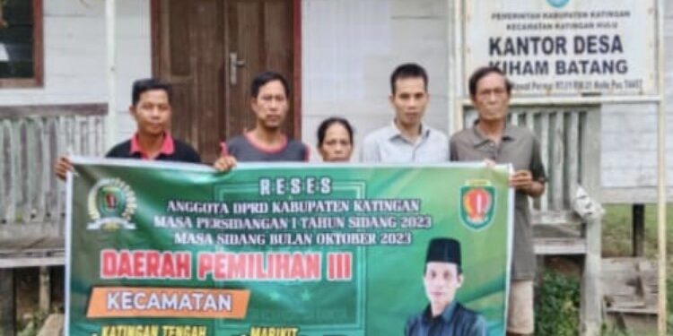 FOTO : IST/MATAKALTENG - Sugianto, Anggota DPRD Katingan, melaksanakan reses.