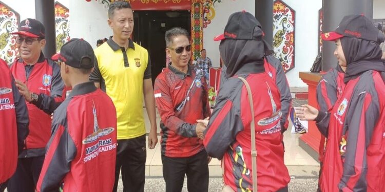 FOTO: MATAKALTENG - Pelepasan kontingen Porprov Mura.