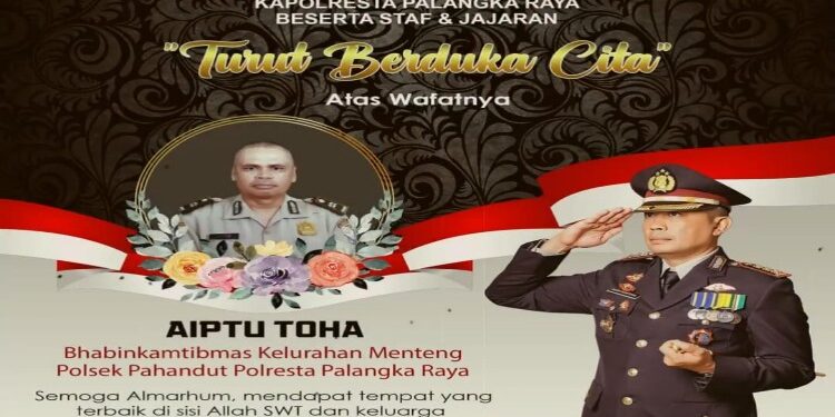 FOTO: IST/MATAKALTENG - Ucapan belasungkawa Kapolresta Palangka Raya, Kombes Pol Budi Santosa.