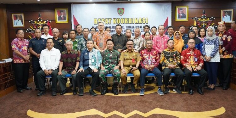 FOTO: MATAKALTENG - Rapat Koordinasi (Rakor) Pemantauan Orang Asing dan Lembaga Asing/ Non Government Organization di Provinsi Kalteng.