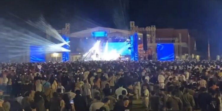 FOTO: DOK/MATA KALTENG - Salah satu event konser yang diselenggarakan di Kota Sampit belum lama ini.