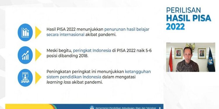 FOTO: IST/MATA KALTENG - Hasil PISA menunjukkan literasi Indonesia naik 5 sampai 6.