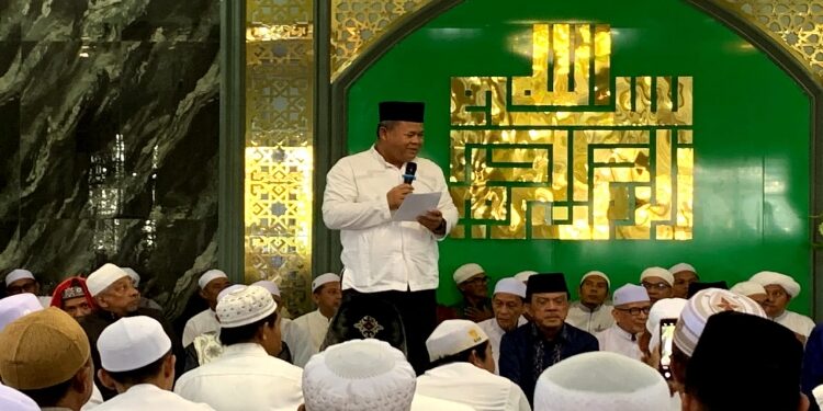 FOTO: OLIVIA/MATAKALTENG - Peresmian Ponpes Tanwirul Muslimin di Jalan Talawang Raya, Kelurahan Panarung, Kecamatan Pahandut, Kota Palangka Raya.