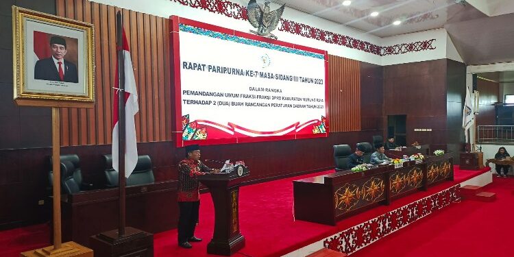 FOTO: MATAKALTENG - Juru bicara Fraksi PDI Perjuangan DPRD Murung Raya (Mura), Rumiadi.
