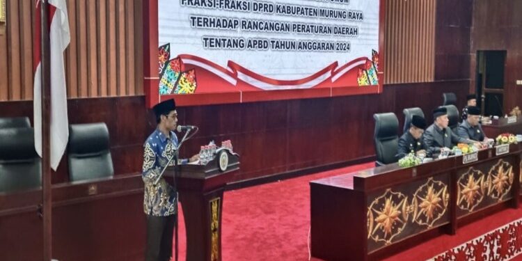 FOTO: MATAKALTENG - Juru Bicara Fraksi Partai Amanat Nasional (PAN) DPRD Murung Raya (Mura), Akhmad Tafruji.