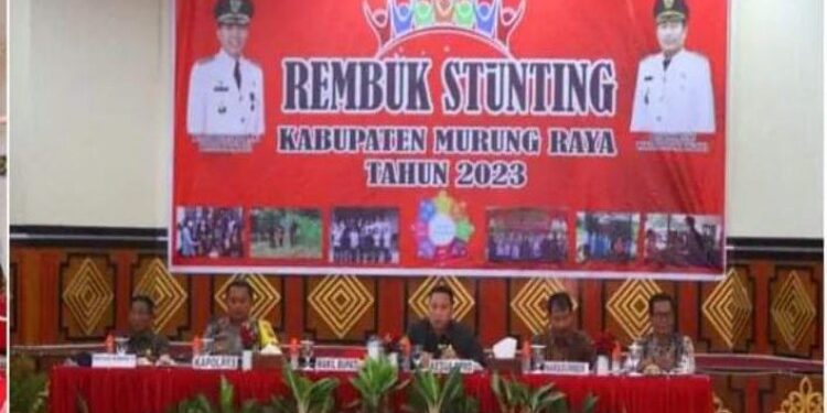 FOTO: MATAKALTENG - Rapat Rembuk Stunting Mura.
