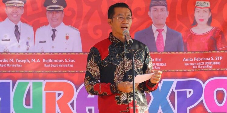 FOTO: MATAKALTENG - Bupati Murung Raya (Mura), Perdie M. Yoseph.