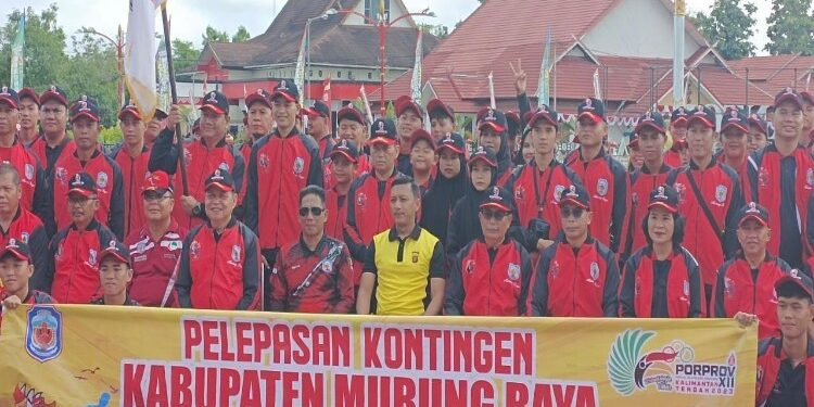FOTO: MATAKALTENG - Pelepasan atlet Porprov.