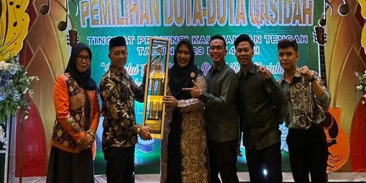 FOTO: MATAKALTENG - Kafilah asal Mura yang berhasil juara.