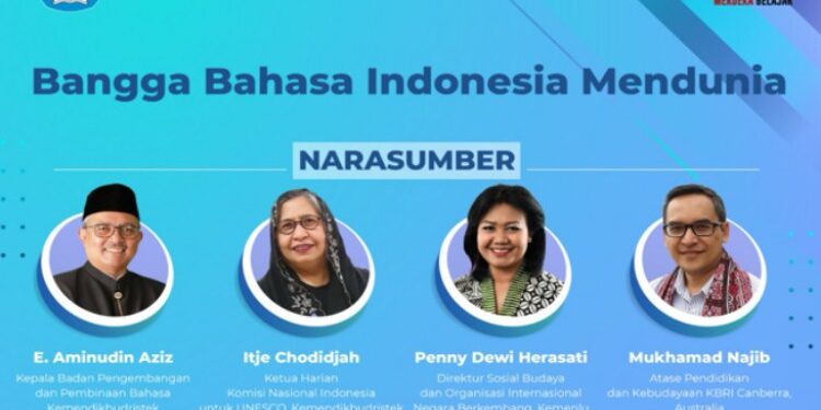 FOTO: IST/MATA KALTENG - Webinar dengan tema bangga Bahasa Indonesia Mendunia.