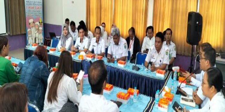 FOTO: MATAKALTENG - DPPKBP3A Barito Selatan Rapat Diseminasi Audit Kasus Stunting.