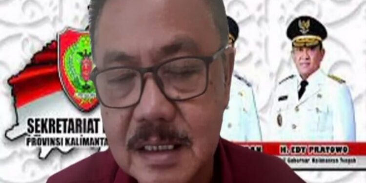 FOTO: MATAKALTENG - Pemprov Kalteng menggelar rapat melalui Zoom Meeting, dalam rangka memberikan apresiasi dan penghargaan kepada tokoh dan masyarakat yang berkontribusi terhadap kemajuan Bumi Tambun Bungai.