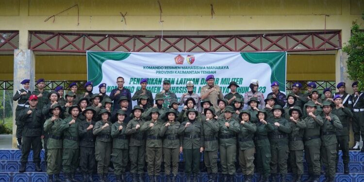 FOTO: MATAKALTENG - Pembukaan Diklat dan Sarmil Menwa Maharaya, bertempat di Bumi Perkemahan Sabaru.